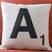 Any Letter Monogrammed Pillow Cover - PILLOW COVERS ONLY