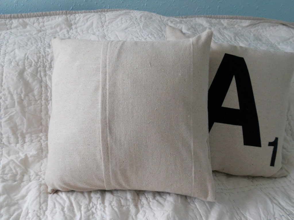 Any Letter Monogrammed Pillow Cover - PILLOW COVERS ONLY