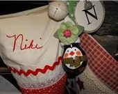 Recycled Lightbulb Penguin Ornament or Package Embellishment