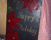 Happy Holiday Slate Painting