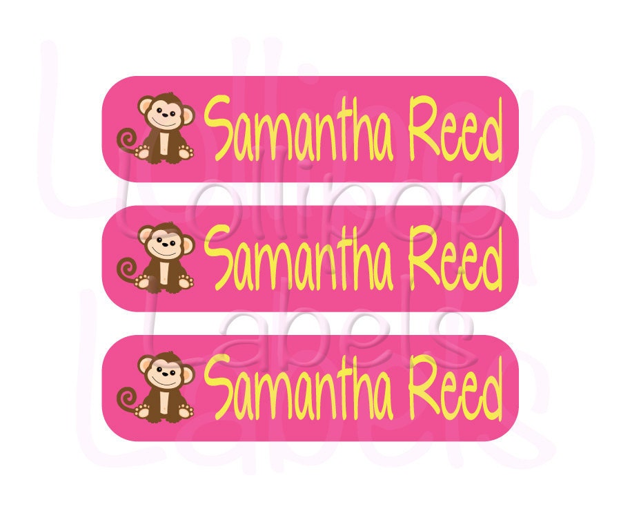 40 Personalized Children's Labels - Perfect for Crayon Boxes, Lunch Boxes, Sippy Cups, Toys, Notebooks
