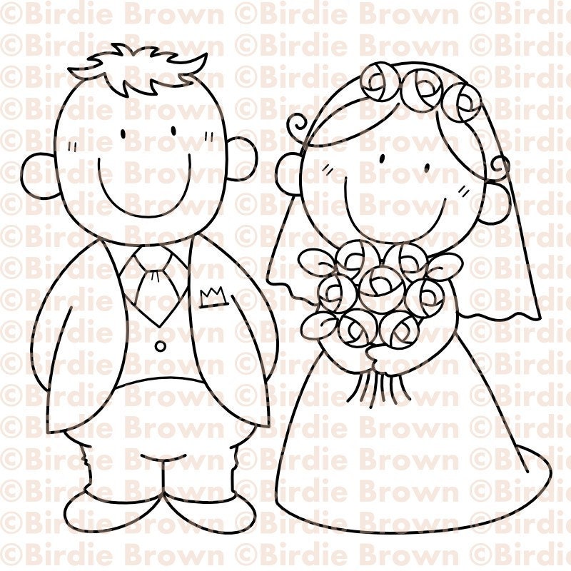 Digital stamp -- Lovely Couple