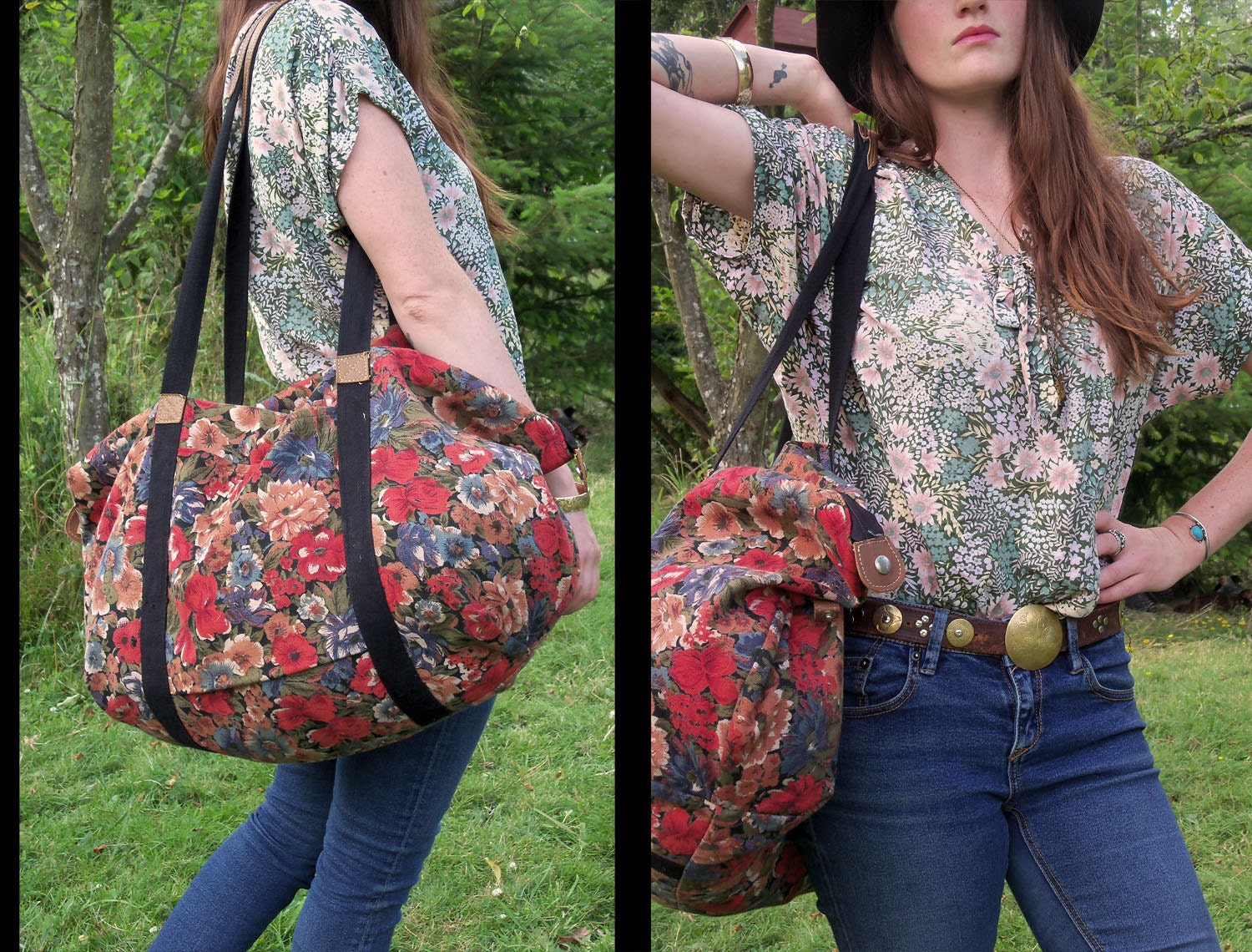 Floral Duffle Bags