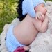 Eeyore inspired Gloomy Donkey Crochet Baby Hat and Diaper Cover Costume or Photo Prop