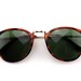 Vintage Tortoise Round Clubmaster Sunglasses