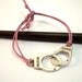 Handcuff Adjustable Bracelet on Cotton Thread, in many colors - SoBad Collection Bijotti&Ciciotti