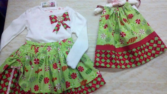 Green Candy Kane Outfit