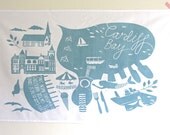 Cardiff Bay tea towel