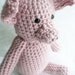 Pink pig - crochet stuffed animal 10" tall