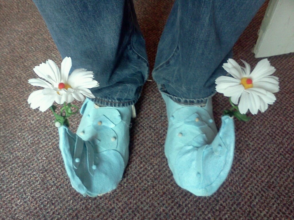 munchkin or elf shoes with a pointy toe