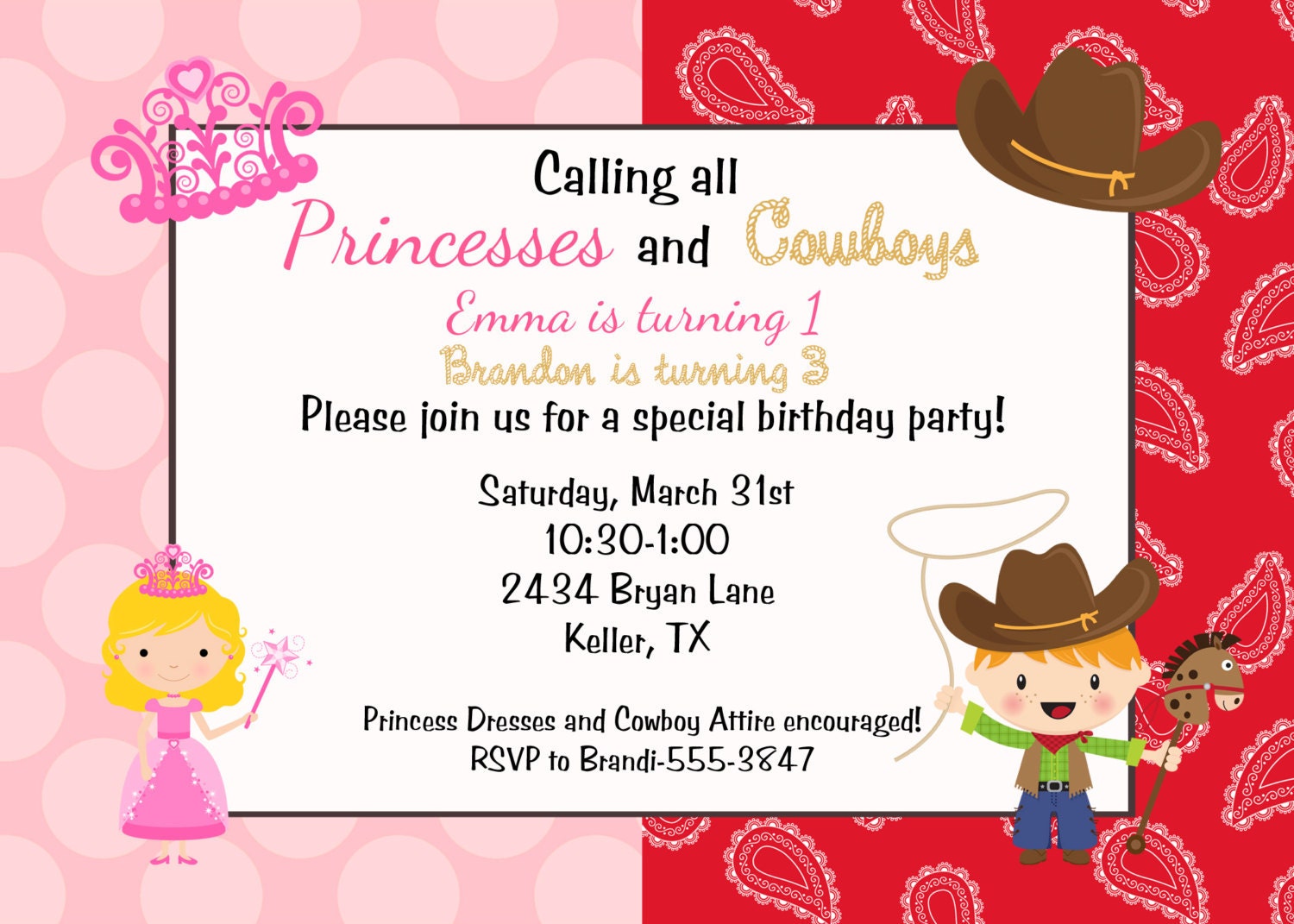 Joint Birthday Invitation