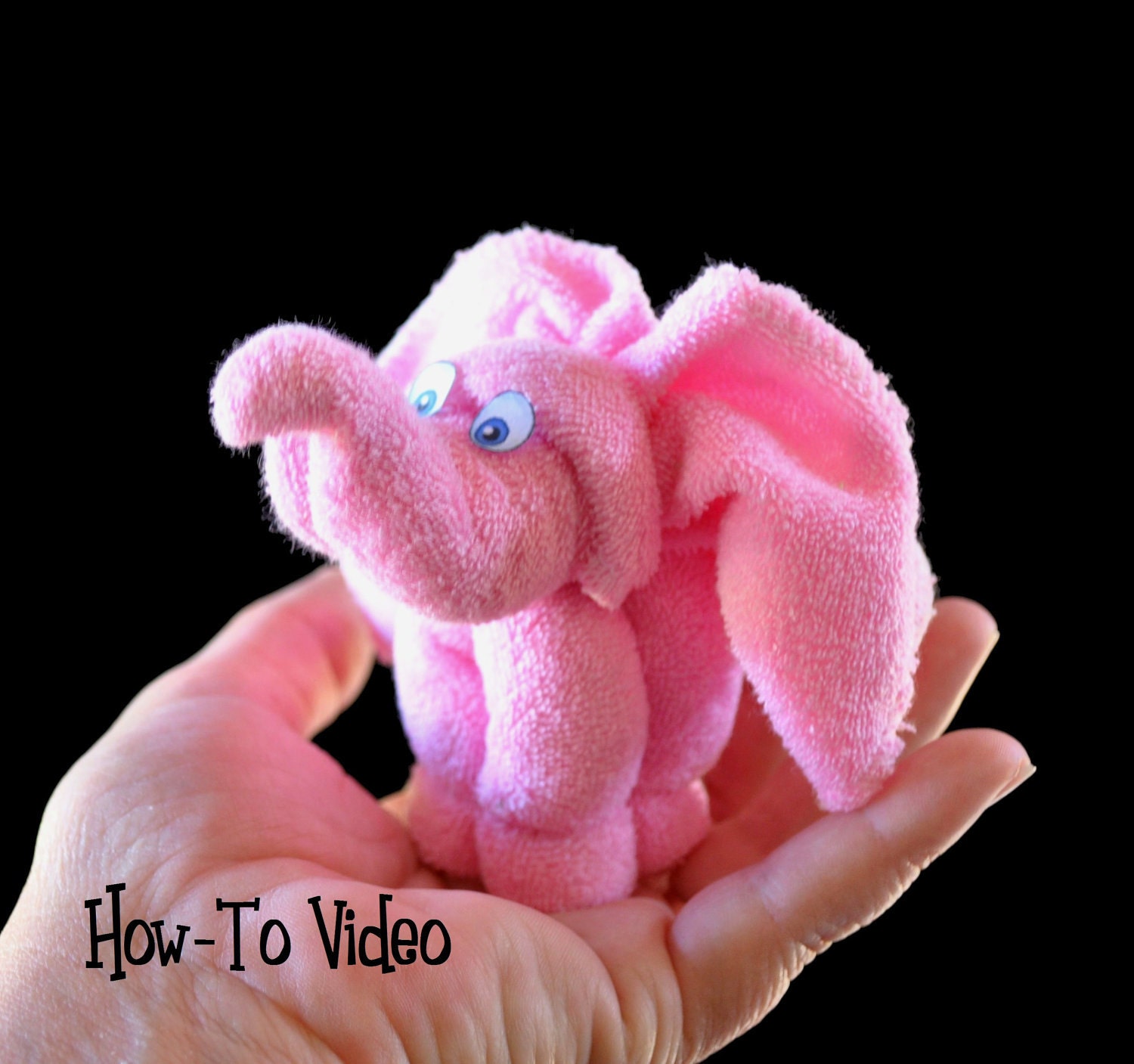 Baby Washcloth Elephant Diaper Cake Topper (SALE)