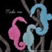 Washcloth Seahorse topper for a diaper cake