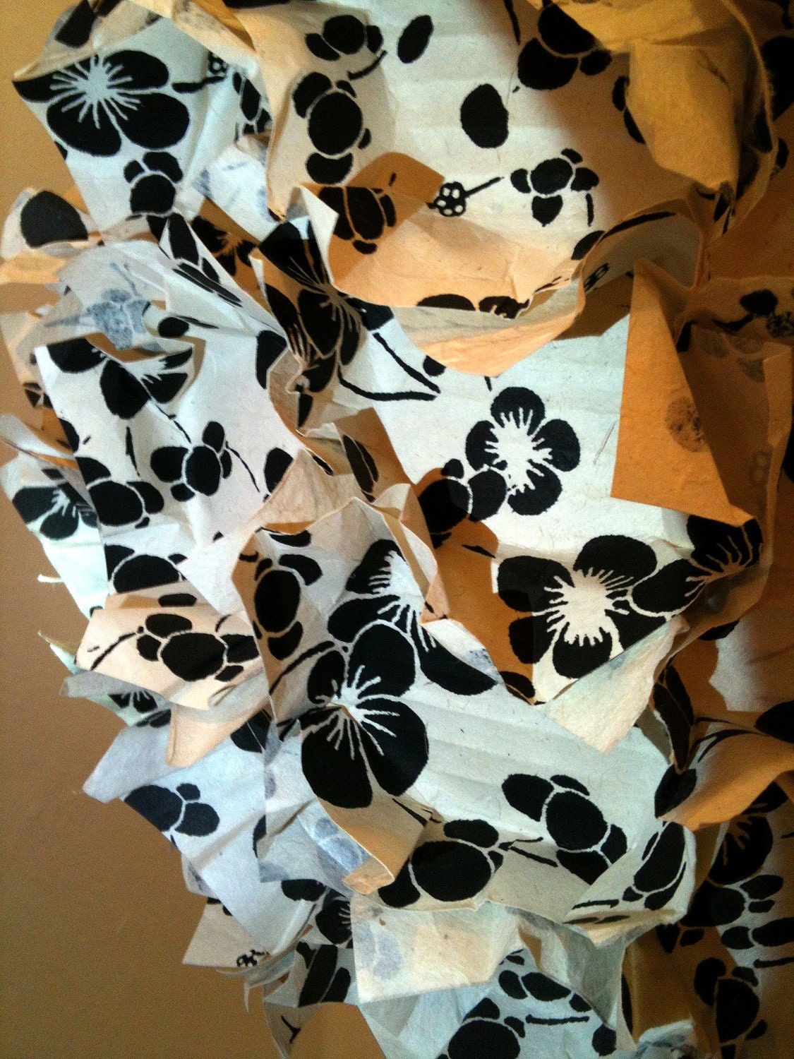 Black Cherry Blossom Hanging Lamp
