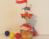 Single Polar Bear Carousel/Circus/Carnival Cupcake Topper Il_170x135