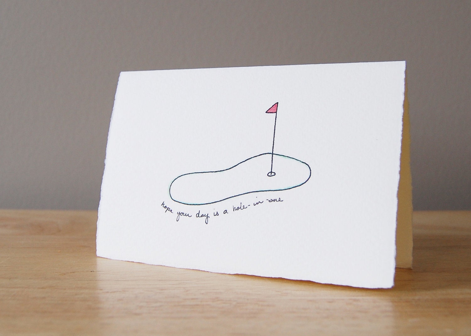 Fun Father's Day Card - Thinking of You Golfing Card - A Hole-in-One Day