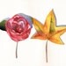 Camelia Painting- print of watercolor painting - 5 by 7 print