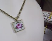 Pendant Broken China Bone China Square
