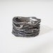 Original Hammered Oxidized Silver Ring