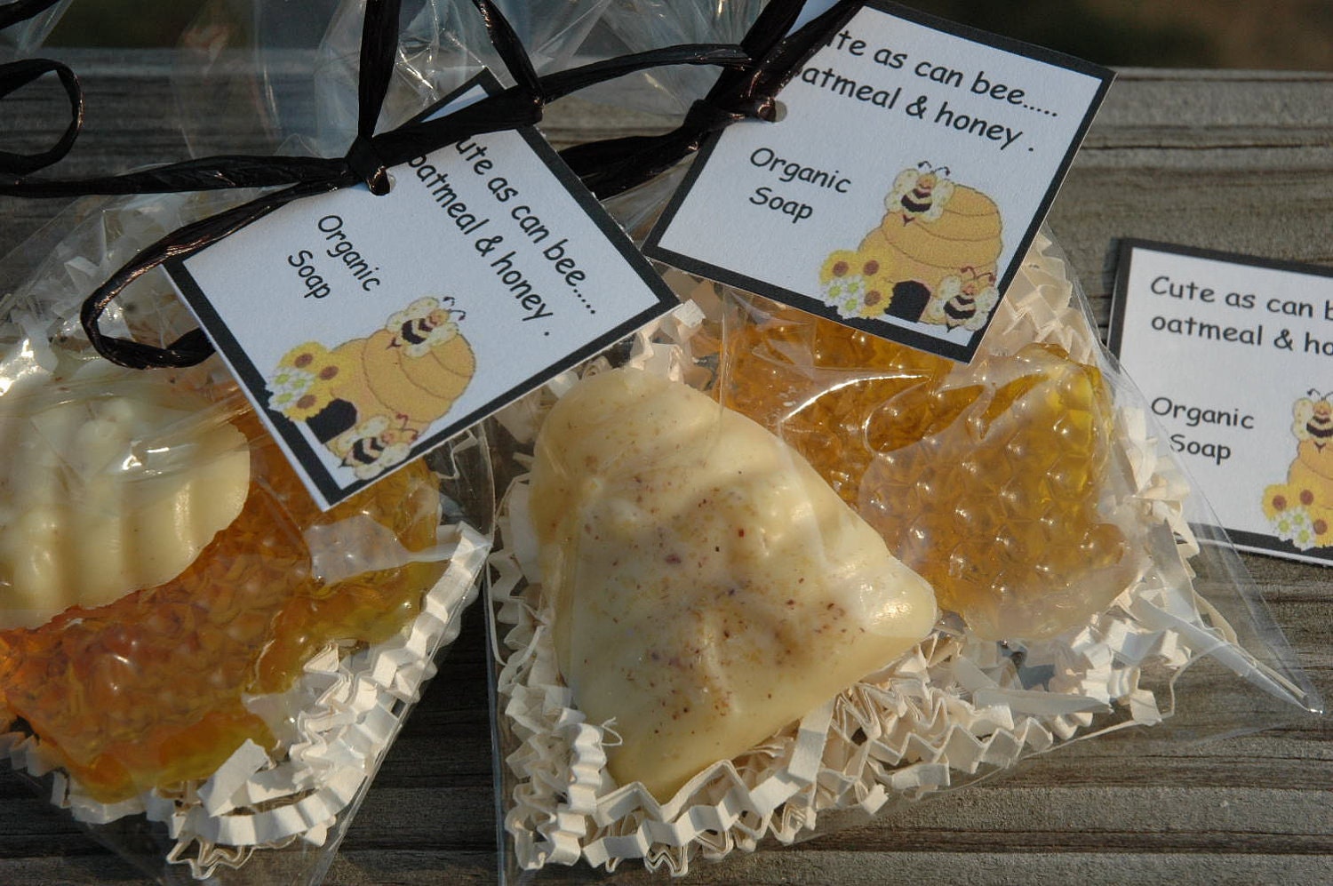 30 Classic Pooh or Bee Theme Shower Favors Organic Oatmeal Buttermilk and Honey Soap