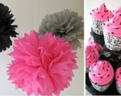 Anna Collection- 3 Pom Poms- sweet 16 birthday party decorations/hanging wedding decorations/ baby shower decorations