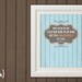Miraculously My Own Adoption Wall Print (blue, orange, brown) Matthew 18:5 - 8 x 10 Print