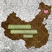 Adoption Wall Print - China (pink/blue/green, gray)  John 14:18 - 8 x 10 Print