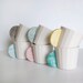 Ceramic Coffee Cups Set of 6 in different colors: pink, mint, gray, yellow, black and blue