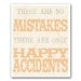 No Mistakes Only Happy Accidents - Bob Ross Quote - 8x10