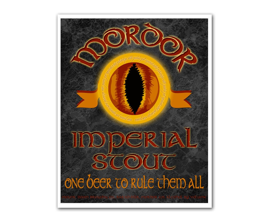 SPECIAL: All 5 Middle Earth Microbrew Posters - Lord of the Rings Art