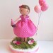balloon cake topper clothespin doll