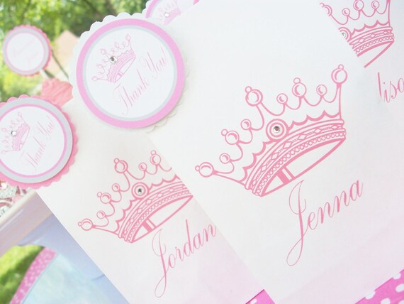 Princess Party Printed Favor/Treat Bags-set of 12 Il_570xn