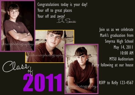 Custom Graduation Invitations and Announcements Il_570xn