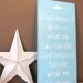 God Helps Us Handle What We Are Given Wood Primitive Sign Christian Wall Hanging