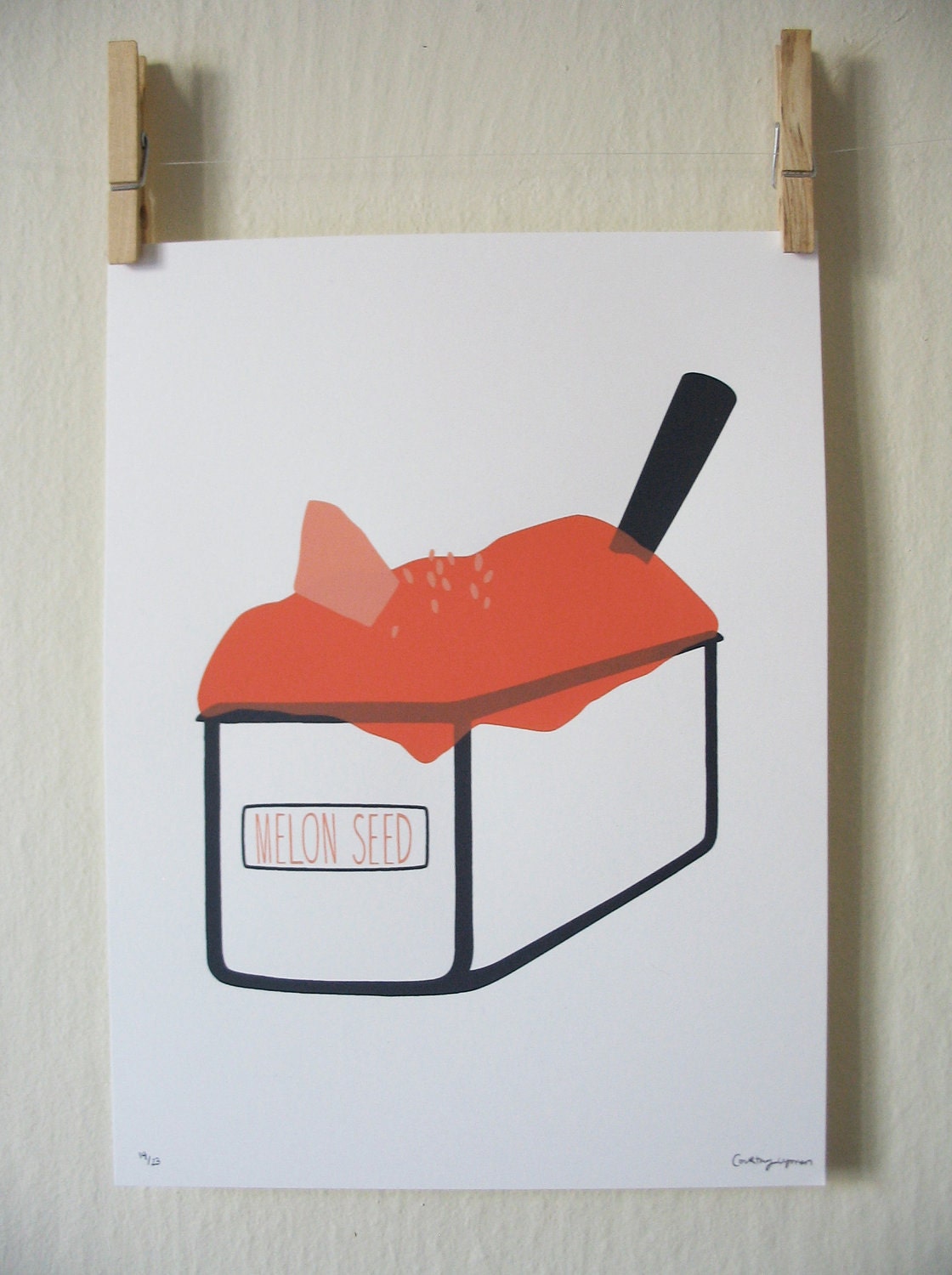 Melon Seed Gelato - Silkscreen Print