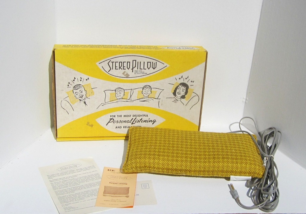 Cool Retro Stereo Pillow Televox