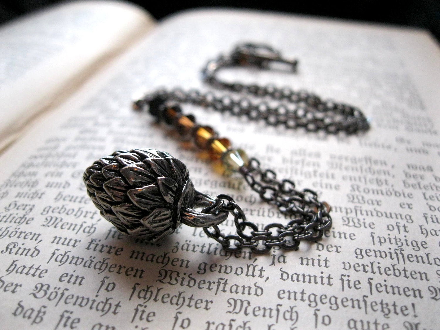 Beer Bling, A Hop Flower Necklace Beer Brewing Homebrewing