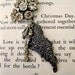 Azrael's Wing Salvaged Vintage Rhinestone Brooch