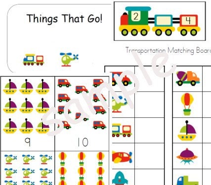Transportation Unit Theme - Worksheets File Folder Games Centers Preschool Kindergarten Homeschool - busybeeprintables Transportation Unit Theme - Worksheets File Folder Games Centers Preschool Kindergarten Homeschool - busybeeprintables