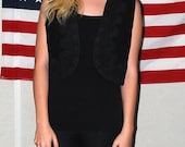 Black Bolero Vest PRICE REDUCED