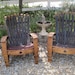 Wine Barrel Adirondack Chair