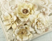 Paper Flowers embellishment vintage - Eminence Collection - Mulberry Paper Flowers  546205 - isakayboutique