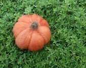 Wool Pumpkin Needle Felted Sculpture - MADE TO ORDER