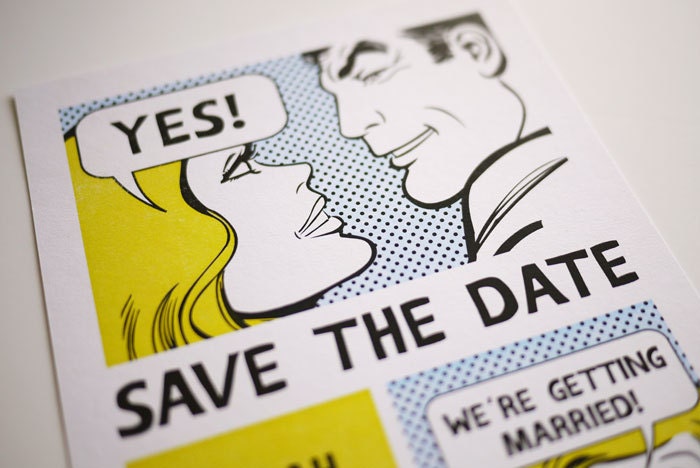 Funny Comic Save the Date Printable