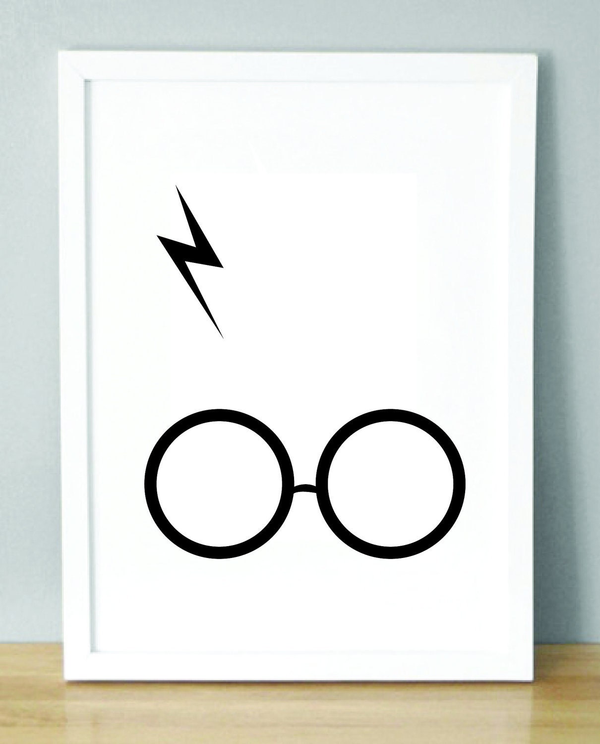 Harry Potter. Glasses and Scar (A5 / 148 x 210mm) Print.