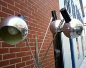 Vintage Mid Century Triple Arm Chrome Floor Lamp