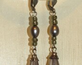 Grey Dangle Earrings