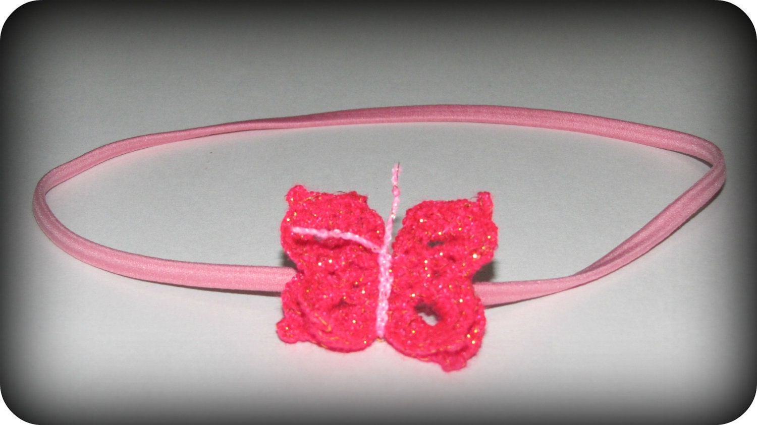 Flutter Away Headband - Pink Butterfly / Light Pink