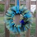 Beautiful PEACOCK Inspired TULLE WREATH