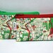 JERUSALEM map Wallet cotton zipper pouch - souvenir from Israel - gift from Israel - coin purse or business card holder